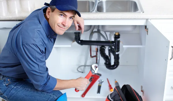 a plumbing technician with a tool belt from Emergency Plumber Grand Prairie in Grand Prairie, TX - Commercial Plumbing Services a plumbing technician with a tool belt from Emergency Plumber Grand Prairie in Grand Prairie, TX - Commercial Plumbing Services