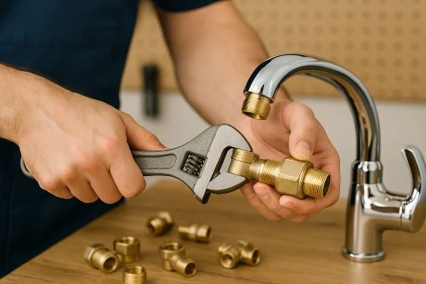 a male plumber installing a toilet from Emergency Plumber Grand Prairie in Grand Prairie, TX 