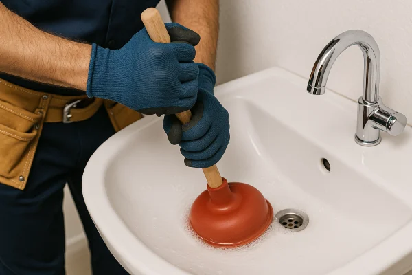 a male technician tightening a ball valve from Emergency Plumber Grand Prairie in Grand Prairie, TX - Residential Plumbing Services a male technician tightening a ball valve from Emergency Plumber Grand Prairie in Grand Prairie, TX - Residential Plumbing Services